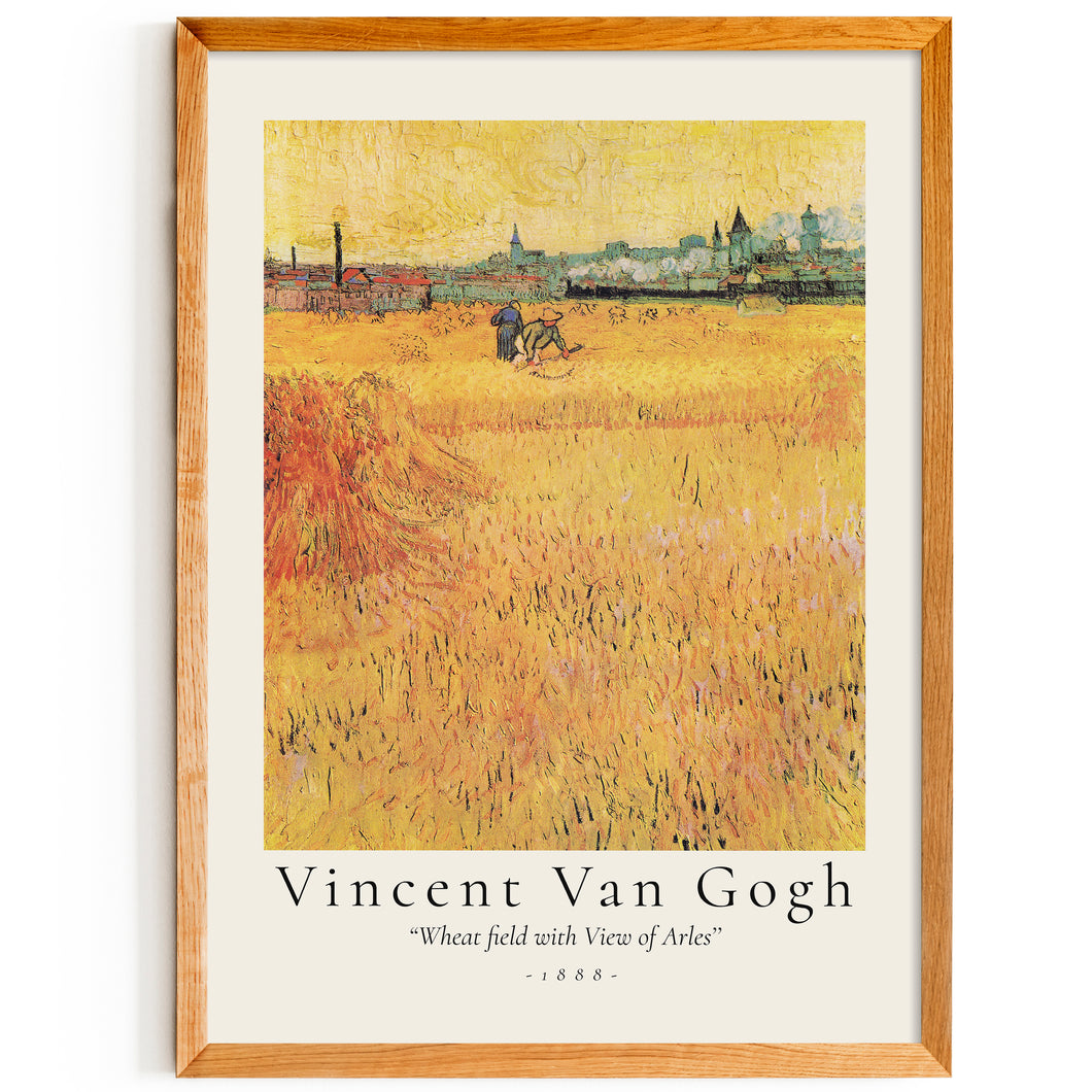 Van Gogh - Wheat Field With a View of Arles