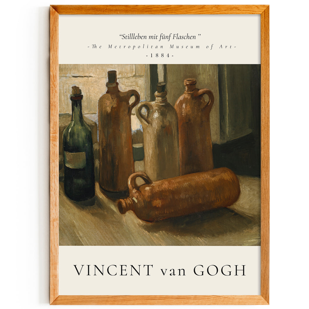 Van Gogh - Stilleben Mit Fünf Flaschen